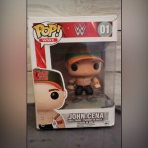 Funko POP 2015 John Cena # 01 WWE Superstar Rare Green Orange Hat